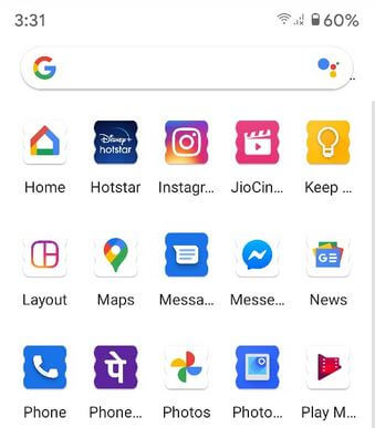 Change Icon Shape Android 10 Using Display Settings
