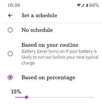 Enable Battery Saver Mode in Google Pixel 4a 5G