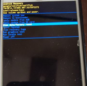 Hard Reset Pixel 4a without password