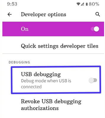 How to Activate USB Debugging in Android 11 Stock OS