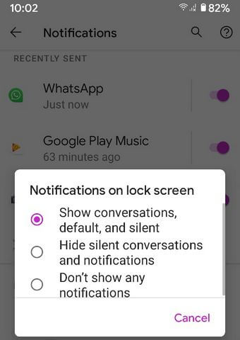 How to Hide Lock Screen Notification Content on Pixel 4a
