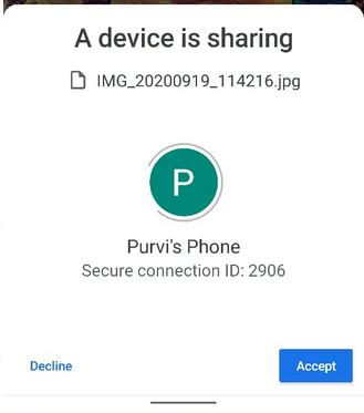 How to use nearby share on Pixel