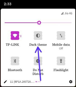 Enable or Disable Dark Mode in Android 11