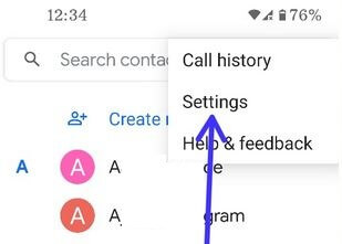 Google Pixel 4a phone app settings to use caller ID
