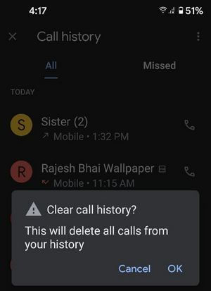 How to Delete Call History on Pixel 4a