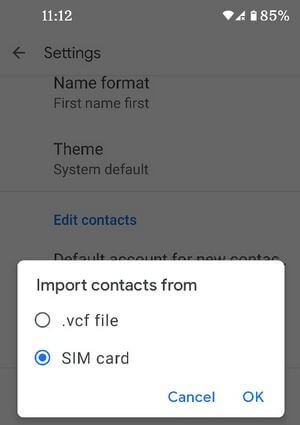How to Import Contacts into Pixel 4a