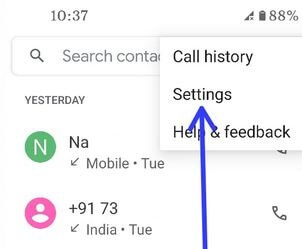 Pixel 4a Phone settings to forward calls