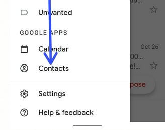 Select contacts in Gmail app in your Pixel 4a