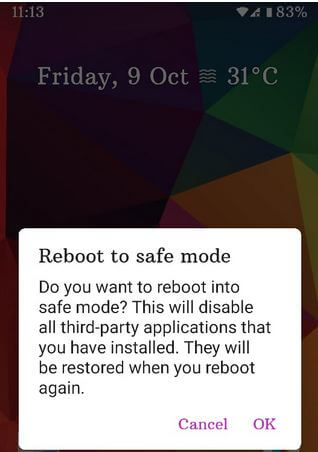 Turn On Safe Mode on Android 11