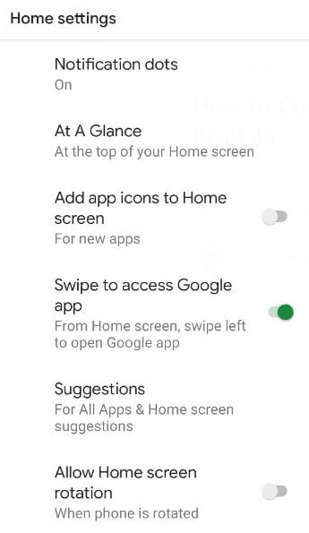 How to Change Home Screen in Google Pixel 4a