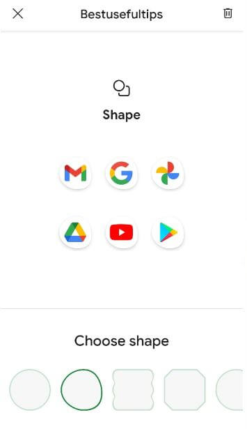 How to Change the Icon Shape (Home screen & App drawer) in Pixel 4a Phone