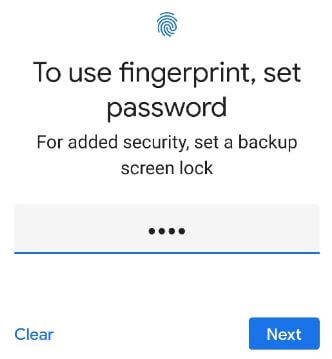 Set password on your stock Android 11